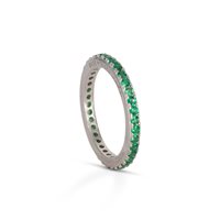 Ring Dilvdò Woman Eternity in Silver Zircone